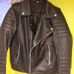 Men's leather jacket size S